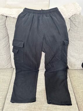 Garage Black Cargo Jogger Pants